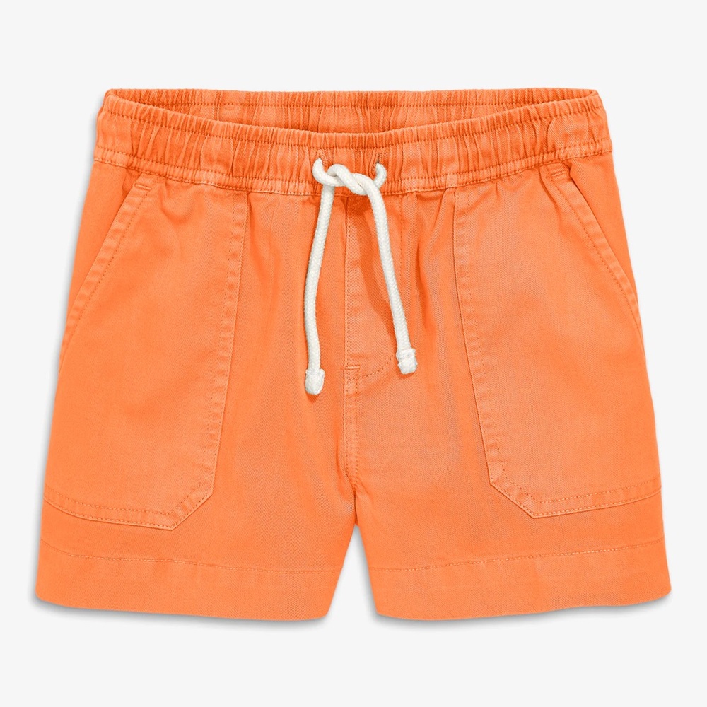 Primary Kids Garment Dyed Stretch Chino Short Cantaloupe Orange Size 8-9